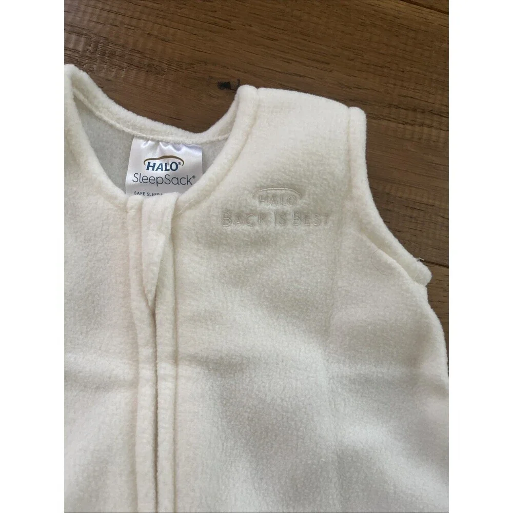 Halo Sleep sack Fleece Ivory Unisex Wearable Blanket Size NB 5-10 lbs 23 in. max